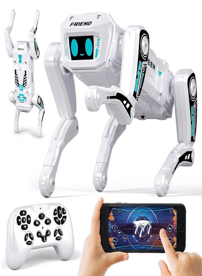 TOPMVP Smart Robot Dog - Interactive STEM Pet with Gravity-Sensing Control, 30+ Actions & APP Programming, Durable Design for Kids Boys Age 6+ (Compatible with iOS/Android) - Image 1